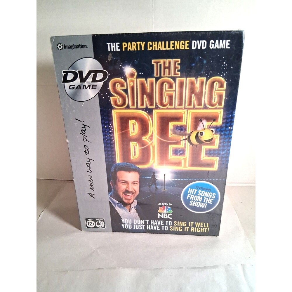 New Sealed The Singing Bee DVD Video Game Challenge Family Fun Musical Knowledge